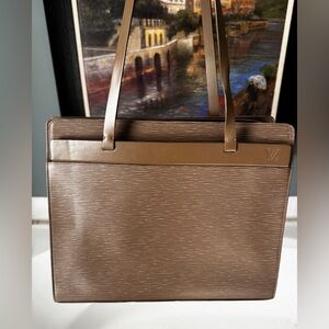 Louis Vuitton Epi Croisette Gm Tote Bag Gray Pepper